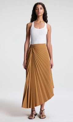 Шикарная асимметричная юбка Tracy от A.L.C. Особенности элегантные складки. Размер 8 новый с Ярлыками новый - Изображение 1 из 3