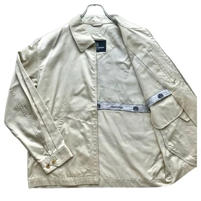 Chaqueta Aquascutum XL Blusa Beige Cremallera Bordado Logo Raro Talla Algodón Envío Gratis Foto 1 de 4