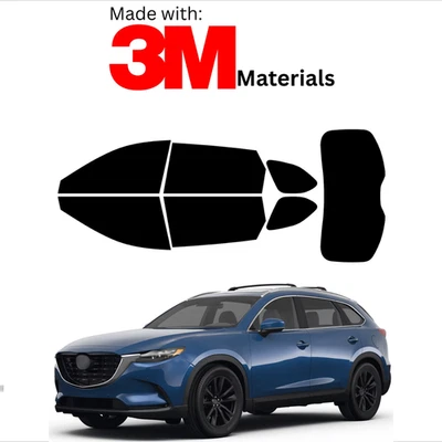 Tinta de janela pré-cortada para Mazda Cx 9 Suv 16-23 cor cerâmica estável feita com 3M - Imagem 1 de 4