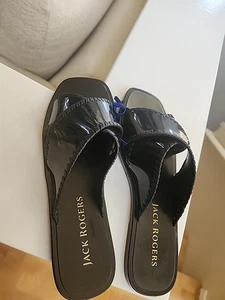 Sandalias para mujer Jack Rogers Sloane banda cruzada con banda cruzada, negras, talla 9 - Imagen 1 de 8