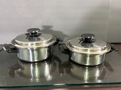 Vollrath Termo-Matic Vacumatic 19-9 Stainless Pans w/Vented Lids 304-S - Image 1 of 4