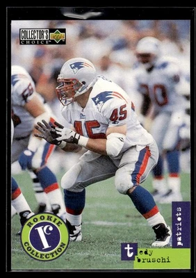 1996 Collector's Choice Update Tedy Bruschi New England Patriots #U43 - Image 1 of 2