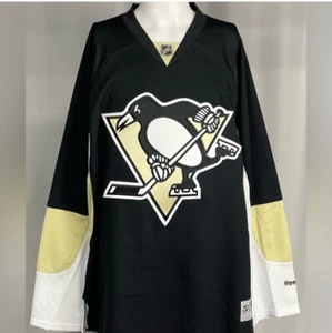 Reebok Premier NHL Hockey Jersey Pittsburgh Penguins HOME Team Black sz XxL New - Picture 1 of 6