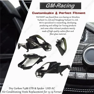 Dry Carbon F488 GTB & Spider LHD AC Air Conditioning Vens Replacement  for 15-19 - Picture 1 of 4