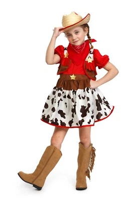 Disfraz de vaquera Dress-Up-America para niños - Vestir al Salvaje Oeste para niñas Foto 1 de 3