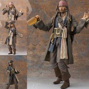 Captain Jack Sparrow Pirates of the Caribbean Action Figure Toy Johnny Depp 15cm