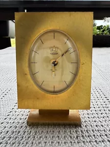 VINTAGE JAEGER Recital 8 DAYS ALARM TRAVEL CLOCK - Picture 1 of 6