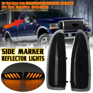 2x Smoked LED Mirror Turn Signal Lights For Ford F250 F350 F450 Super Duty 03-07 - Bild 1 von 13