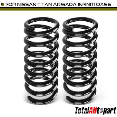2x Coil Spring for Infinit QX56 2004-2007 Nissan Armada Titan V8 5.6L Front Side - Image 1 of 4