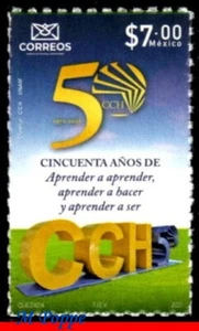 21-28 MEXICO 2021 CCH - COLLEGE OF SCIENCES AND HUMANITIES, 50 YEARS, MNH - Picture 1 of 1