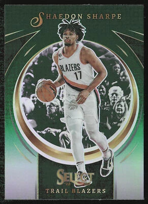 2022-23 Panini Select #1 Shaedon Sharpe Select Certified Green Prizms - Image 1 of 2