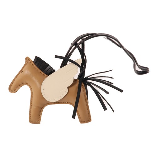 HERMÈS HERMES Rodeo PM Charm Veau Swift Chai Noir Nata Nero Bianco Marrone