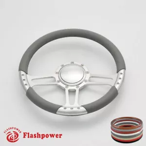 14" Satin Billet Steering Wheels Full Wrap Chrysler New Yorker Imperial Canyon - Bild 1 von 11