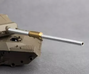 105mm L7A1 METAL BARREL to TAMIYA KAMPFPANZER LEOPARD 1 #35112 1/35 AKKURA - Picture 1 of 2