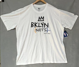 Camisa New Era Para Hombre 3XL Blanca Brooklyn Nets 2022/23 Jean-Michel Basquiat Nueva York - Imagen 1 de 12
