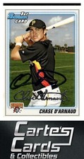 Chase D'Arnaud 2010 Bowman #BP51  Pittsburgh Pirates TTM/IP Signed Autographed