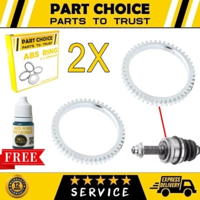 2X FRONT ABS RELUCTOR PICK UP RING Fits KIA RIO MK2 MK3 - Image 1 of 4