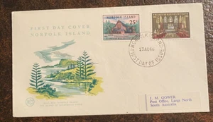 Norfolk Island 1966 Centenary of Melanesian Mission FDC - SG74/75 - Picture 1 of 2