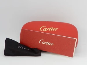 Cartier Sunglasses Red Hard Case, Storage Box, Soft Bag - Picture 1 of 11