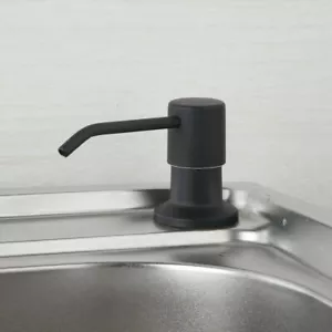 Fregadero de cocina negro acero inoxidable dispensador de jabón líquido bomba botella de plástico - Imagen 1 de 3
