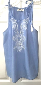 Women’s Vineyard Vines Sleeveless Light Blue With White Embroidered Top Size 8. - Picture 1 of 6