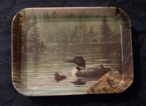 "Trinkset Tablett Geschirr Loon Wasser Geflügel Italien Kunststoff 3"" x 4""" - Bild 1 von 1