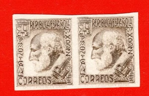 ESPAÑA 1934 EDIFIL 680s**MNH SANTIAGO RAMÓN Y CAJAL PAREJA CATÁLOGO 200€ - Picture 1 of 1