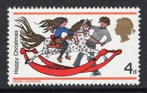 1968 4d CHRISTMAS PHOSPHOR OMITTED VARIETY. SG 775y - Picture 1 of 1
