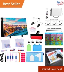 Flimmerfreie LED Diamond Painting Leuchtbox mit Aufbewahrung - Crafters' Dream Kit - Bild 1 von 9