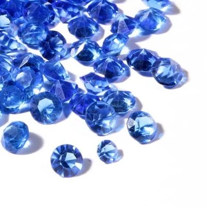 Lot (120) ss36/38 Czech vintage Sapphire blue faceted glass rhinestones 8mm - Picture 1 of 2