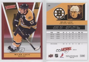 2010-11 Upper Deck Victory Red Milan Lucic #14