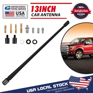 13" Carbon Fiber Black OEM Radio FM Car Antena Kit For Toyota Tacoma 2005-2015 - Picture 1 of 12