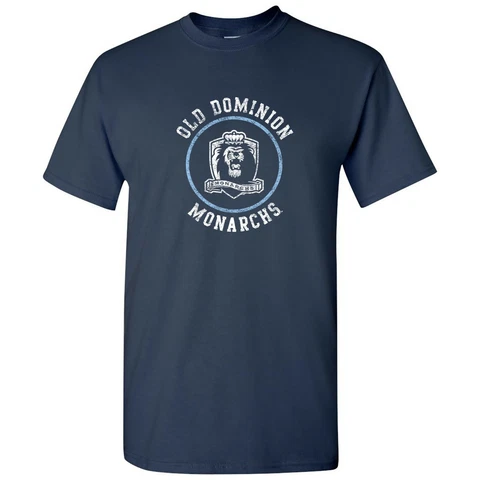 Old Dominion Monarchs Distressed Circle Logo T-Shirt - Navy Cover