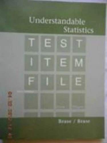 Understandable statistics: Test item file by Brase, Charles Henry - Image 1 of 1