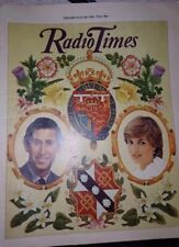 Radio Times Royal Family Wedding Magazine 1981 Prince Charles Princess Diana UK