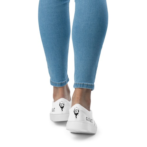 Scarpe Trump Goat Greatest Of All Time MAGA #47 slip on Vans come sneakers da donna