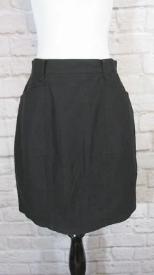 Falda negra Territory Ahead para mujer 8 bolsillos para lápiz textura elástica de algodón #7022 Foto 1 de 4