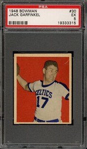 1948 Bowman Basketball #30 Jack Garfinkel PSA 5