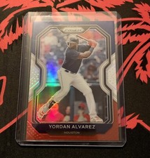 Yordan Alvarez 2021 Panini Prizm Baseball Red, White & Blue Tier 3 #224 Astros