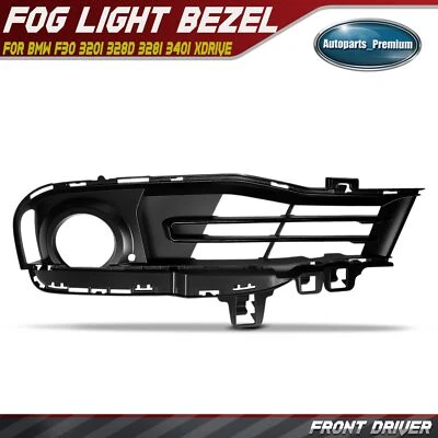 Bisel de luz antiniebla del conductor delantero para BMW F30 320i 328d 328i 330e 330i 340i xDrive Foto 1 de 4