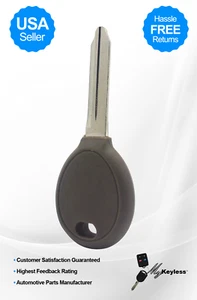 Nueva llave de encendido con chip transpondedor Chrysler Dodge Jeep de repuesto con hoja sin cortar - Imagen 1 de 1