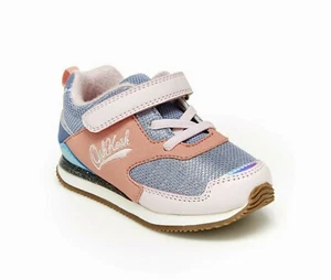 Neu Oshkosh Carter's Mädchen rosa blau Eddi Turnschuhe Freizeitschuhe Größe 11 - Bild 1 von 4