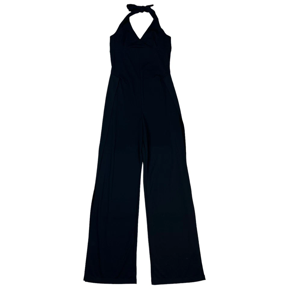 Mono De Colección Y2K Sin Espalda Negro Doble Pierna Abertura Cyber Grunge Punk Retro Talla M Foto 1 de 4