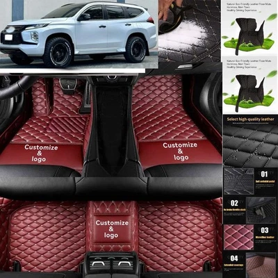 For Mitsubishi Montero Sport Floor Mats Auto Carpets All Weather Waterproof Foto 1 de 4