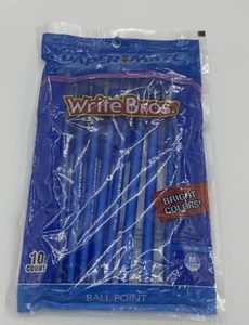 Bolígrafo vintage Paper Mate Write Bros con tapa paquete mediano de 10 tinta azul 2004 - Imagen 1 de 3