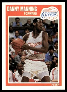 1989-90 Fleer Danny Manning Rookie Los Angeles Clippers #71 - Picture 1 of 2