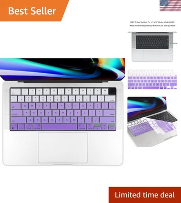 Elegante cubierta de teclado impermeable y a prueba de polvo para nuevo MacBook Air 13"" y 15"" Foto 1 de 4