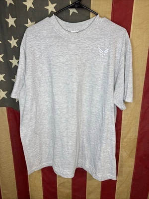 XLarge - USAF Air Force Military Fitness PT T-Shirt Grey Silver Reflective B834 - Image 1 of 4