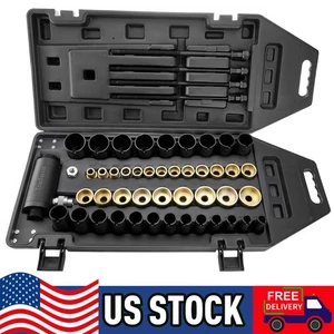 51 in 1 Hydraulic Bushing Bearing Extractor Installer Tool Kit Universal Repair - Picture 1 of 15