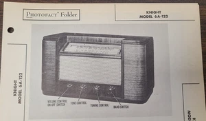 KNIGHT MODEL 6A-122 RADIO PHOTOFACT - Bild 1 von 1